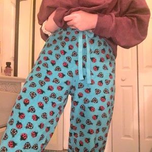 adorable ladybug pajama pants